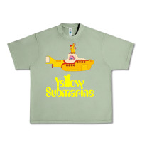 Oil Green Yellow Submarine Urban Heavy Tee - linhVisuals