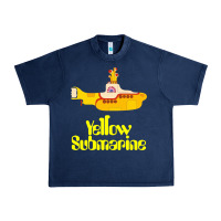 Navy Yellow Submarine Urban Heavy Tee - linhVisuals