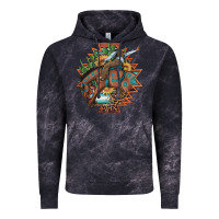Cloud Black bucking bronco aztec shape background Vintage Hoodie - Artiststas