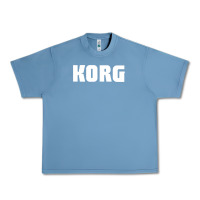Pebble Blue Korg Keyboard Urban Heavy Tee - linhVisuals