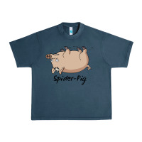 Midnight Navy spider pig Urban Heavy Tee - linhVisuals
