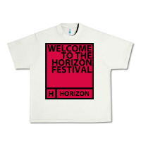 Pistachio Horizon Festival Urban Heavy Tee - linhVisuals