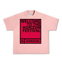Salmon Horizon Festival Urban Heavy Tee - linhVisuals