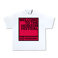 White Horizon Festival Urban Heavy Tee - linhVisuals