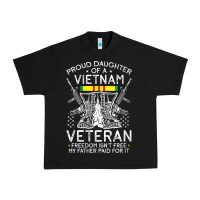 Black womens proud daughter of a vietnam veteran freedom isn't free v neck t Urban Heavy Tee - linhVisuals