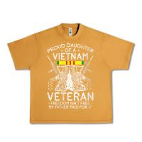 Peanut Butter womens proud daughter of a vietnam veteran freedom isn't free v neck t Urban Heavy Tee - linhVisuals