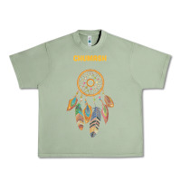 Oil Green chumash tribe native american indian vintage dream catcher t shirt Urban Heavy Tee - linhVisuals