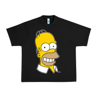 Black the simpsons homer simpson face sweatshirt Urban Heavy Tee - linhVisuals