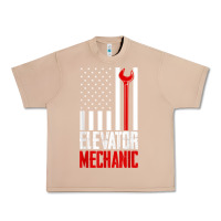 Burro elevator mechanic american flag gift for elevator technician t shirt Urban Heavy Tee - linhVisuals