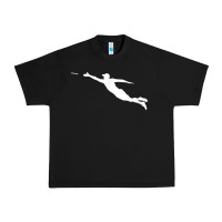 Black ultimate frisbee layout t shirt Urban Heavy Tee - linhVisuals