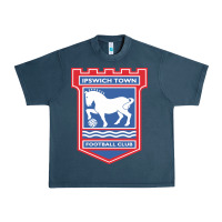 Midnight Navy the ipswich town Urban Heavy Tee - linhVisuals