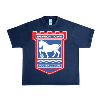 Navy the ipswich town Urban Heavy Tee - linhVisuals