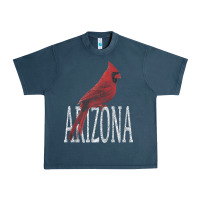 Black Vintage Cardinal Red Bird Arizona Az Gifts Premium T Shirt Urban Heavy Tee | Teevron