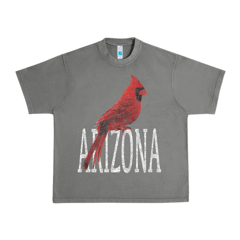 Black Vintage Cardinal Red Bird Arizona Az Gifts Premium T Shirt Urban Heavy Tee by linhVisuals | Teevron