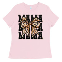 Bubblegum Pink mama leopard Ladies Tee - CowhideDigitalArt
