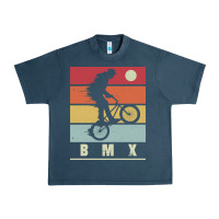 Midnight Navy bmx vintage bike fans kids gift boys bmx pullover hoodie Urban Heavy Tee - linhVisuals