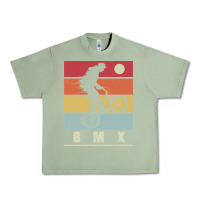 Oil Green bmx vintage bike fans kids gift boys bmx pullover hoodie Urban Heavy Tee - linhVisuals