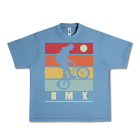 Pebble Blue bmx vintage bike fans kids gift boys bmx pullover hoodie Urban Heavy Tee - linhVisuals