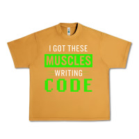 Peanut Butter funny programmer writing code muscles meme for computer geek Urban Heavy Tee - linhVisuals