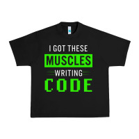 Black funny programmer writing code muscles meme for computer geek Urban Heavy Tee - linhVisuals