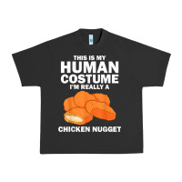 Pigment Black funny chicken nugget costume for kids fashion nugget foodie t shirt Urban Heavy Tee - linhVisuals