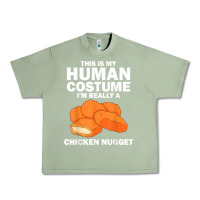 Oil Green funny chicken nugget costume for kids fashion nugget foodie t shirt Urban Heavy Tee - linhVisuals