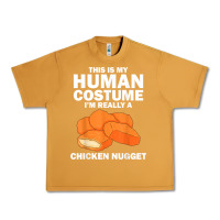 Peanut Butter funny chicken nugget costume for kids fashion nugget foodie t shirt Urban Heavy Tee - linhVisuals