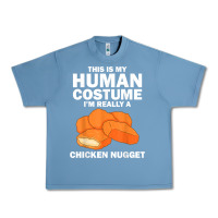 Pebble Blue funny chicken nugget costume for kids fashion nugget foodie t shirt Urban Heavy Tee - linhVisuals