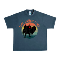 Midnight Navy mothman live laugh lurk Urban Heavy Tee - linhVisuals