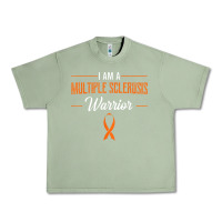 Oil Green multiple sclerosis warrior autoimmune disease orange ribbon Urban Heavy Tee - linhVisuals