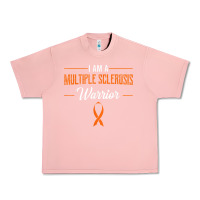 Salmon multiple sclerosis warrior autoimmune disease orange ribbon Urban Heavy Tee - linhVisuals