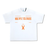 White multiple sclerosis warrior autoimmune disease orange ribbon Urban Heavy Tee - linhVisuals