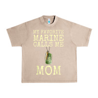 French Oak my favorite marine calls me mom Urban Heavy Tee - linhVisuals