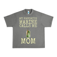 Tornado my favorite marine calls me mom Urban Heavy Tee - linhVisuals