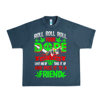 Midnight Navy funny weed pot lover roll joint friend smoking marijuana tank top Urban Heavy Tee - linhVisuals