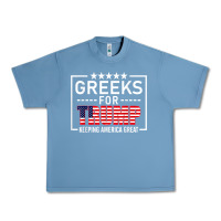 Pebble Blue greeks for trump conservative gift trump 2020 re election t shirt Urban Heavy Tee - linhVisuals