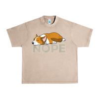French Oak nope lazy corgi Urban Heavy Tee - linhVisuals