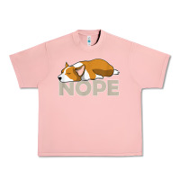 Salmon nope lazy corgi Urban Heavy Tee - linhVisuals