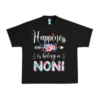 Black happiness is being a noni ever women floral decor Urban Heavy Tee - linhVisuals