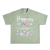 Oil Green happiness is being a noni ever women floral decor Urban Heavy Tee - linhVisuals