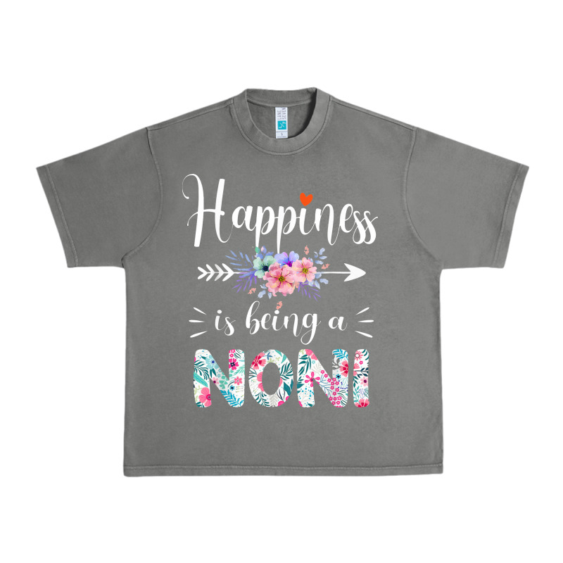 Happiness Is Being A Noni Ever Women Floral Decor Urban Heavy Tee by linhVisuals | Teevron