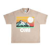French Oak ojai california mountains & sun retro 80s graphic Urban Heavy Tee - linhVisuals