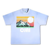 Grape Ice ojai california mountains & sun retro 80s graphic Urban Heavy Tee - linhVisuals