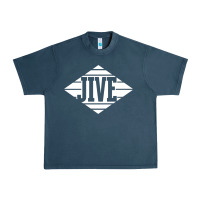 Midnight Navy jive records Urban Heavy Tee - linhVisuals