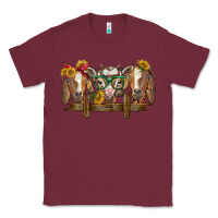 Burgundy western goats Classic Tee - BarkalooDesign