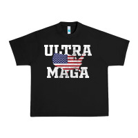 Black ULTRA MAGA Urban Heavy Tee - linhVisuals