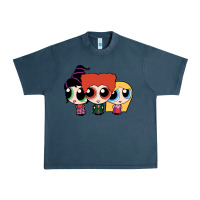 Midnight Navy power puff girls Urban Heavy Tee - linhVisuals