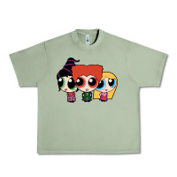 Oil Green power puff girls Urban Heavy Tee - linhVisuals