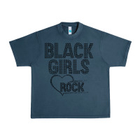 Midnight Navy black girls rock Urban Heavy Tee - linhVisuals