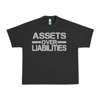 Pigment Black assets over liabilities mens t shirt Urban Heavy Tee - linhVisuals